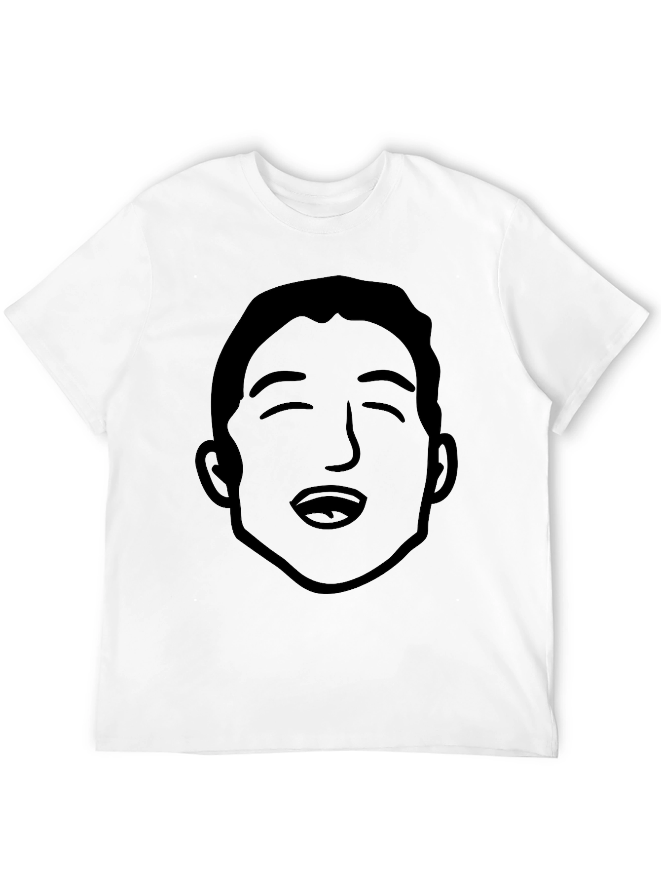 Funny Face Graphic Tee - Black
