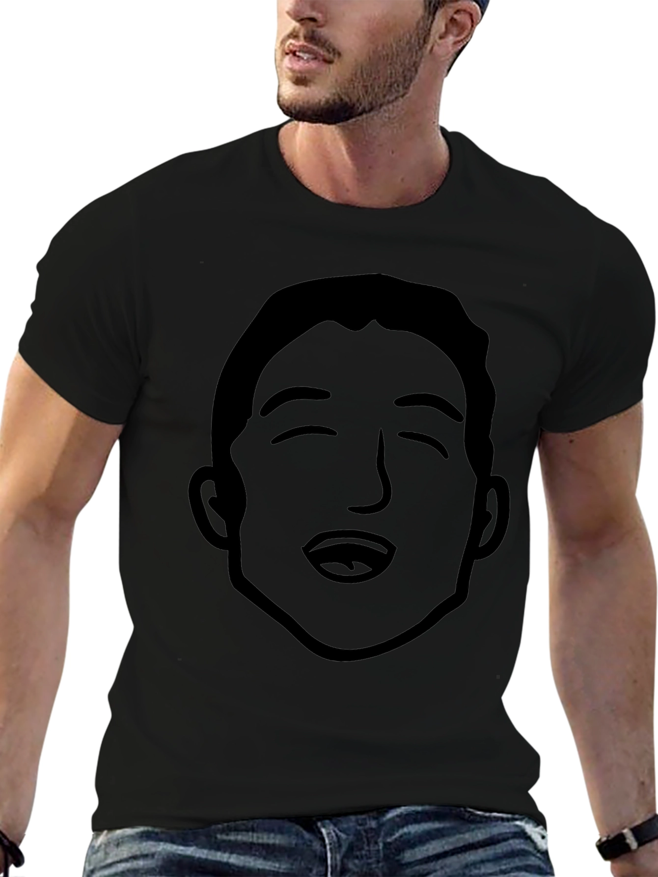 Funny Face Graphic Tee - Black
