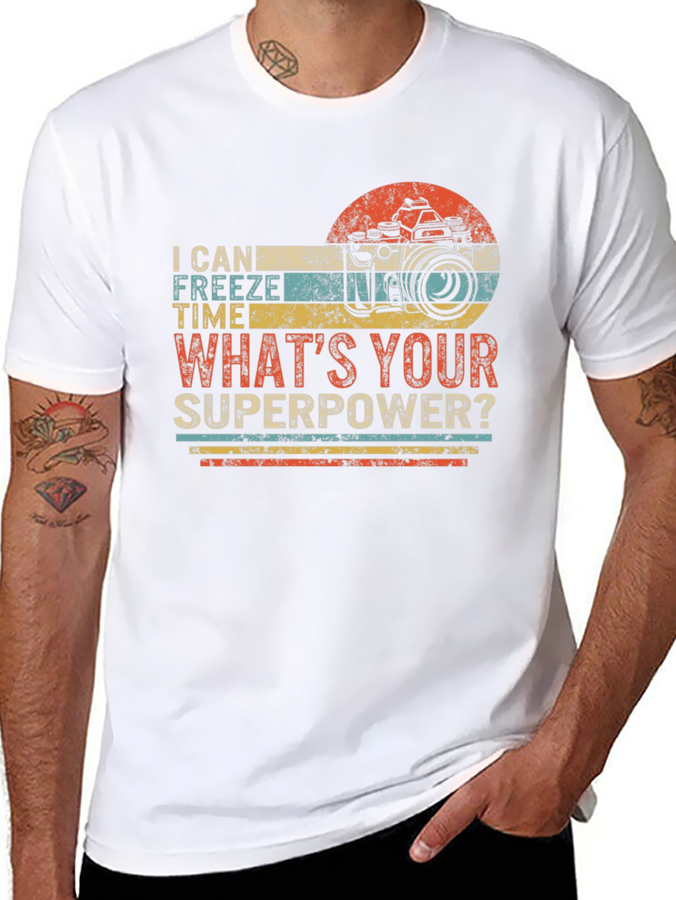 Funny Photography Superpower Graphic T-Shirt