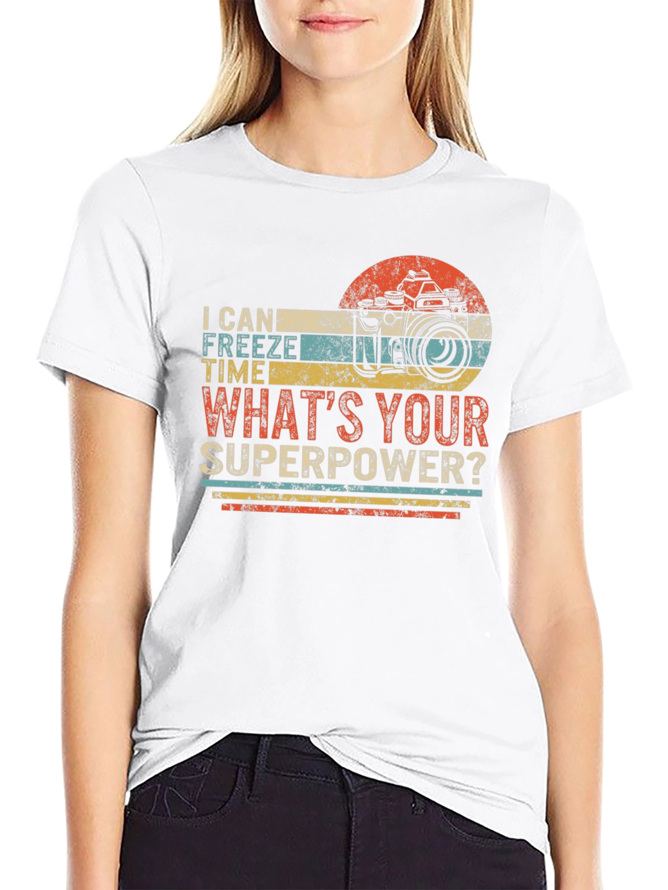 Funny Photography Superpower Graphic T-Shirt