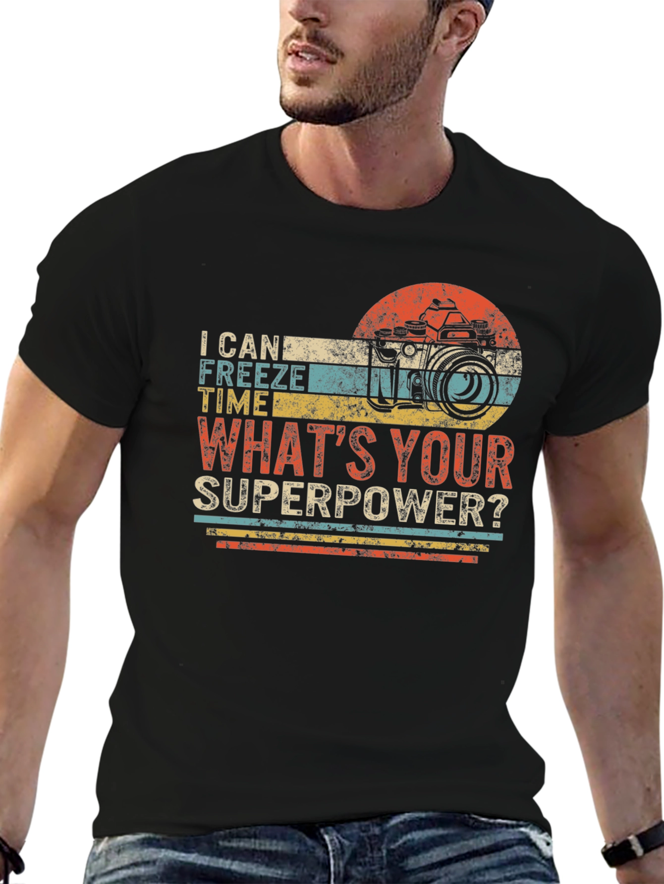 Funny Photography Superpower Graphic T-Shirt