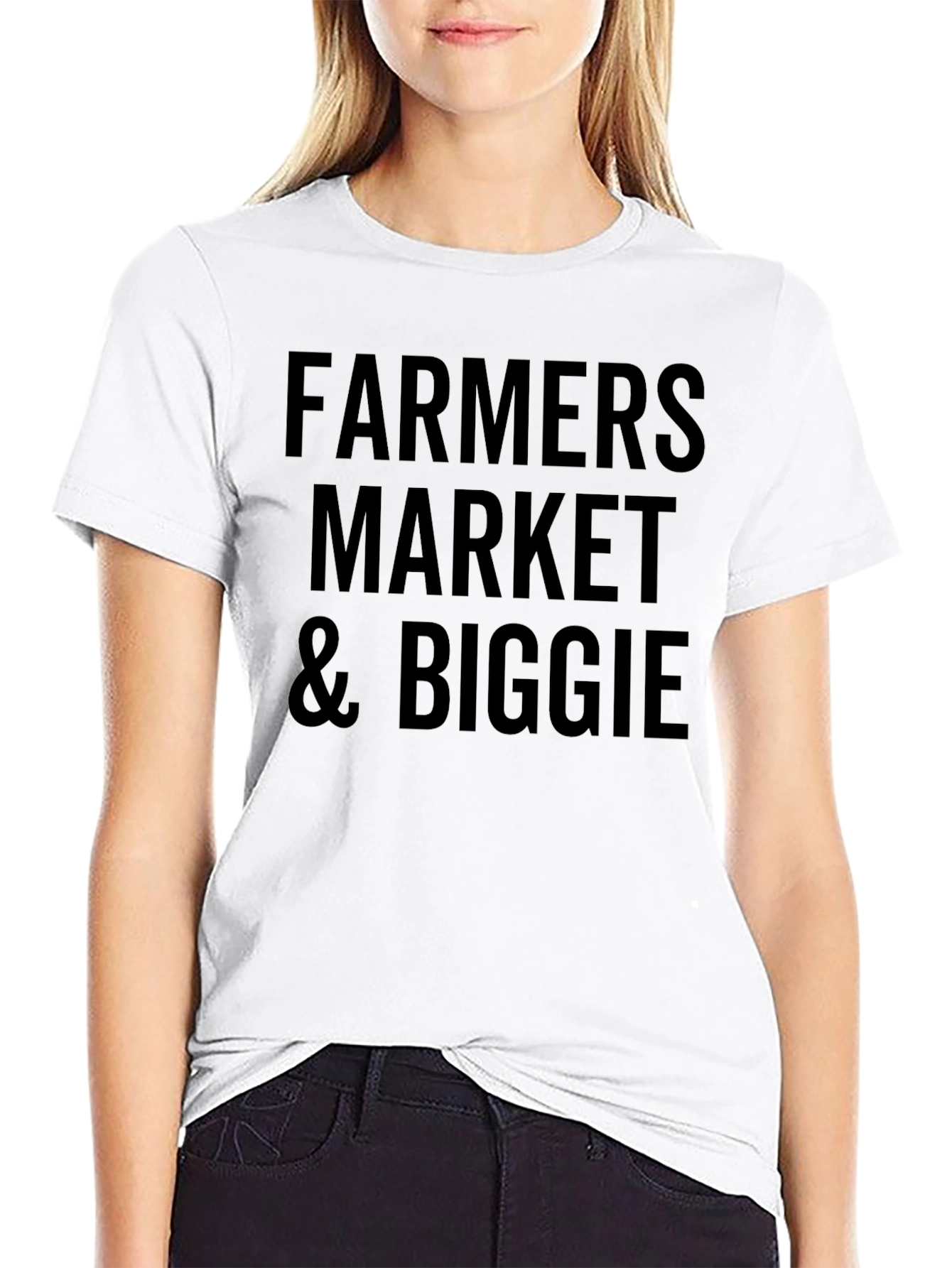Farmers Market & Biggie T-Shirt - Black