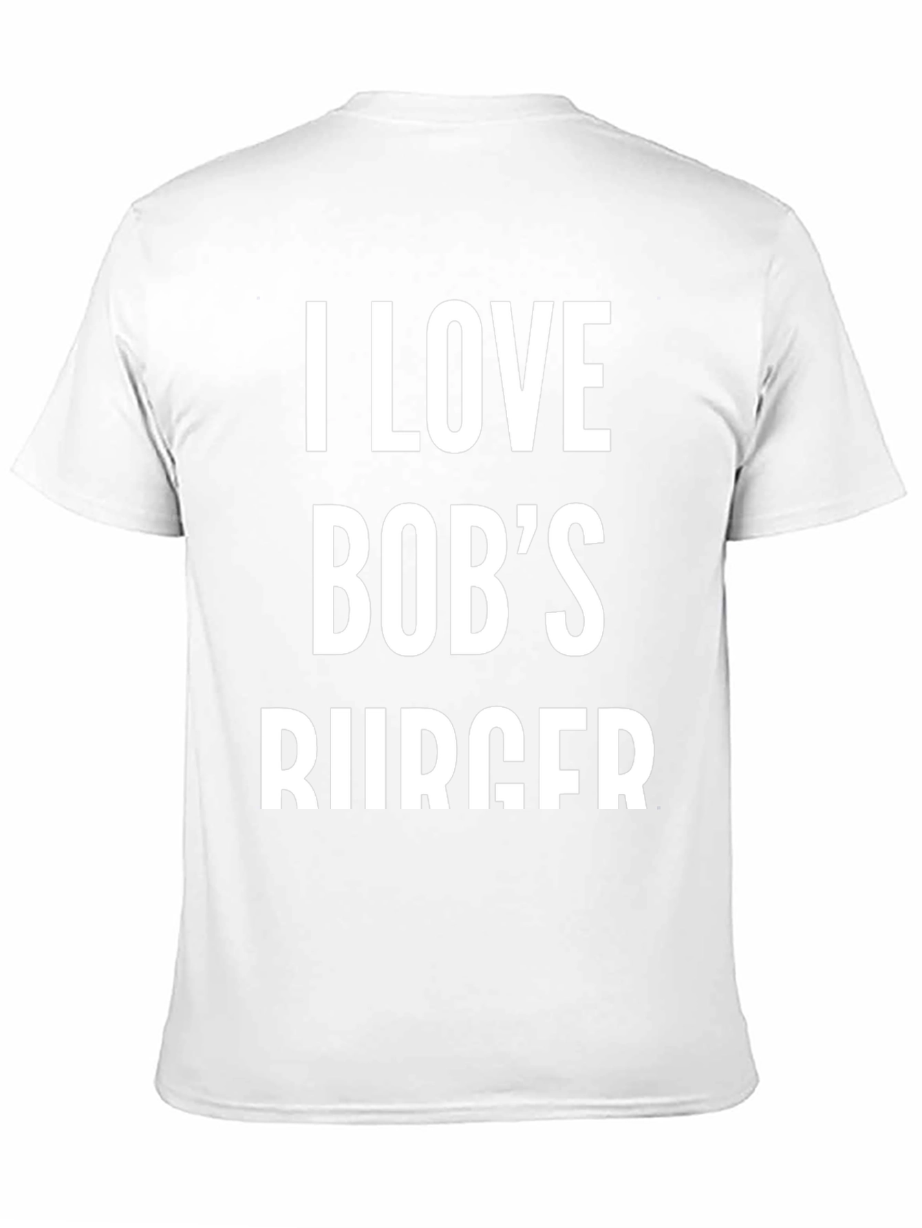 I Love Bobs Burger T-Shirt - Black Cotton Blend