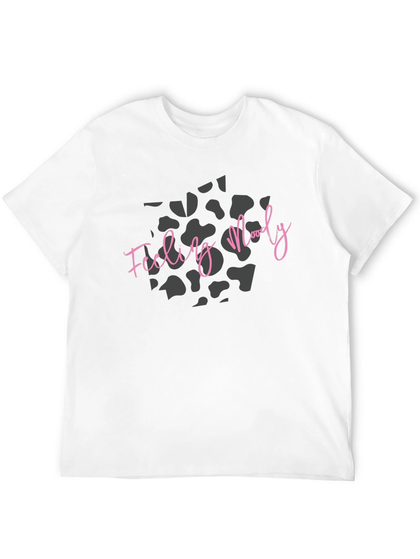 Feeling Moody Cow Print Tee