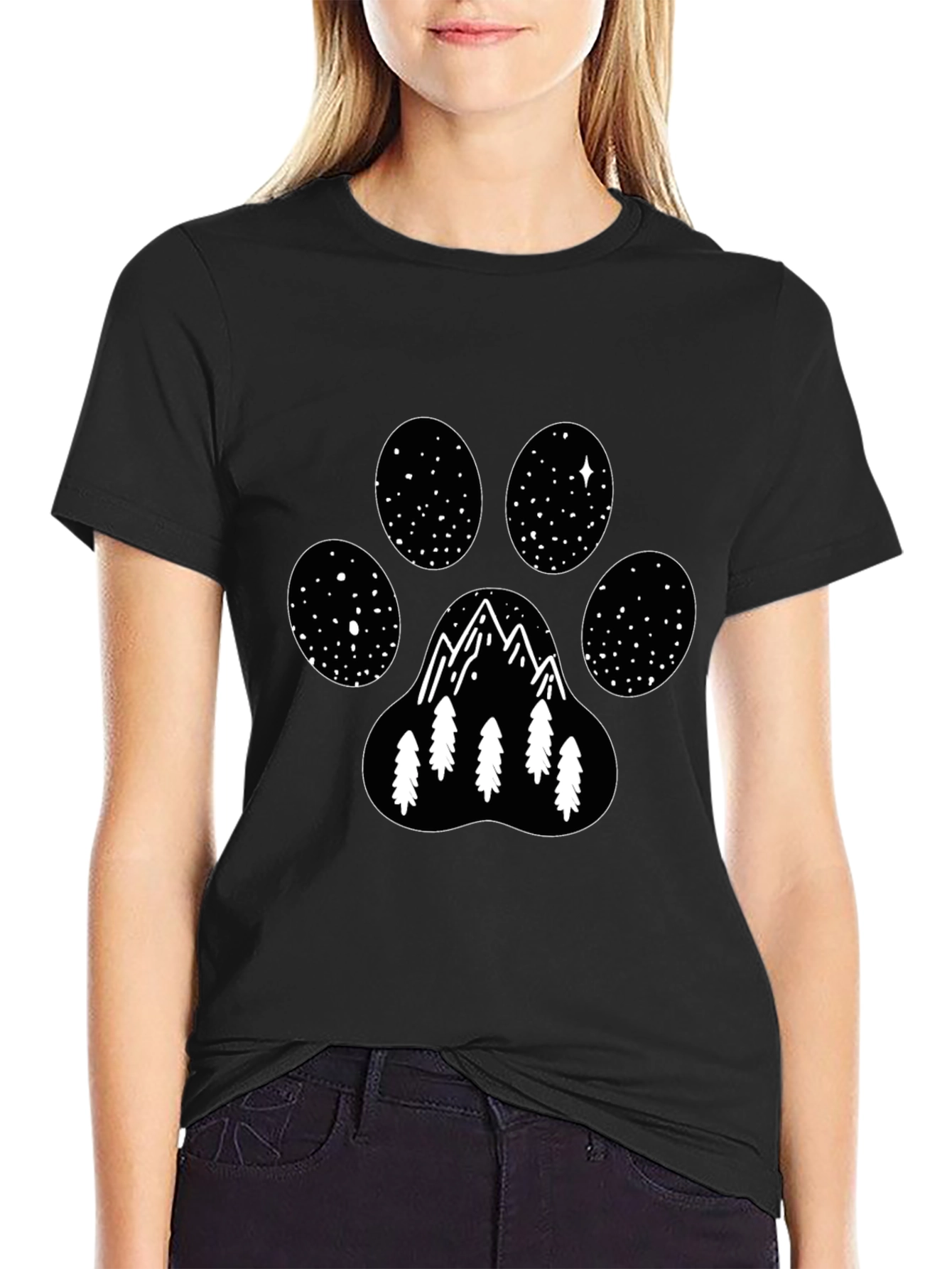 Mountain Paw Print T-Shirt