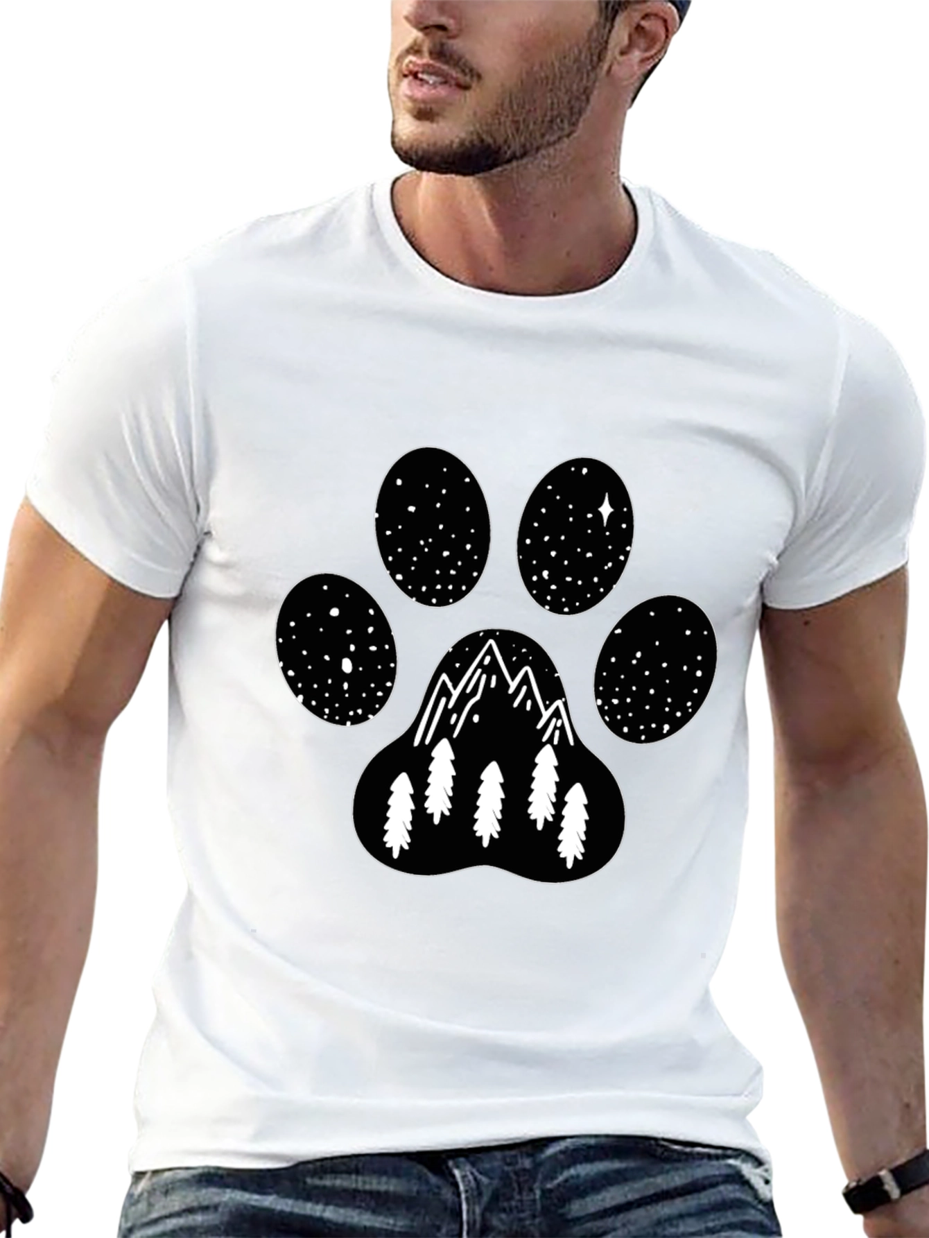 Mountain Paw Print T-Shirt