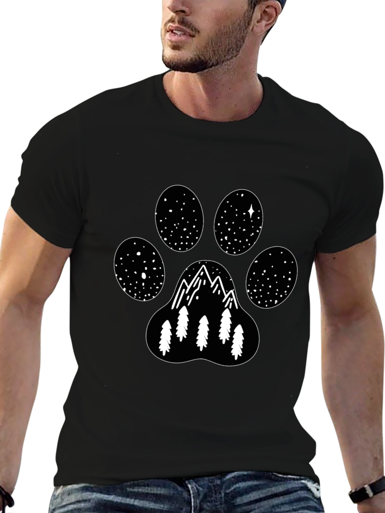 Mountain Paw Print T-Shirt