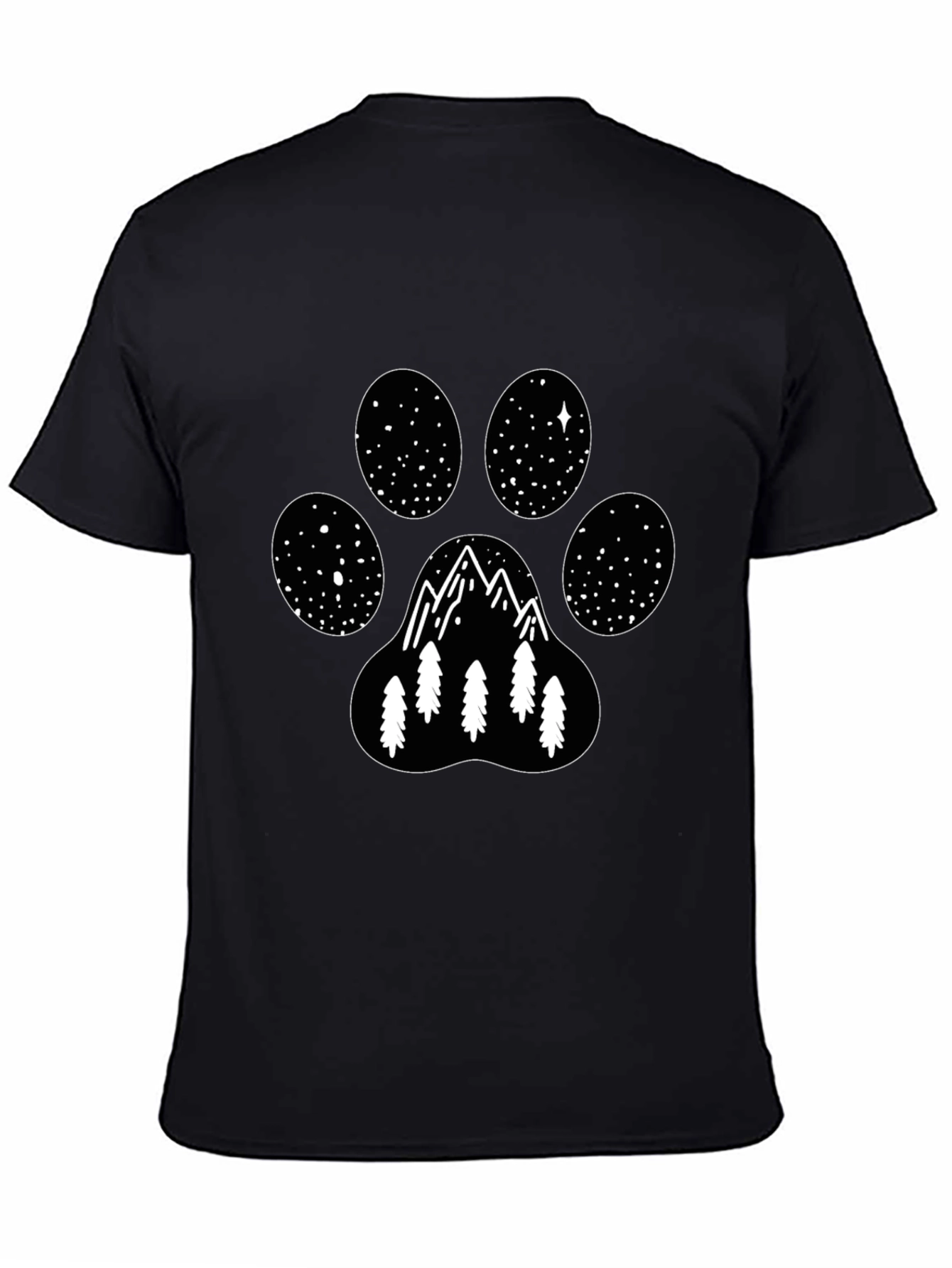 Mountain Paw Print T-Shirt