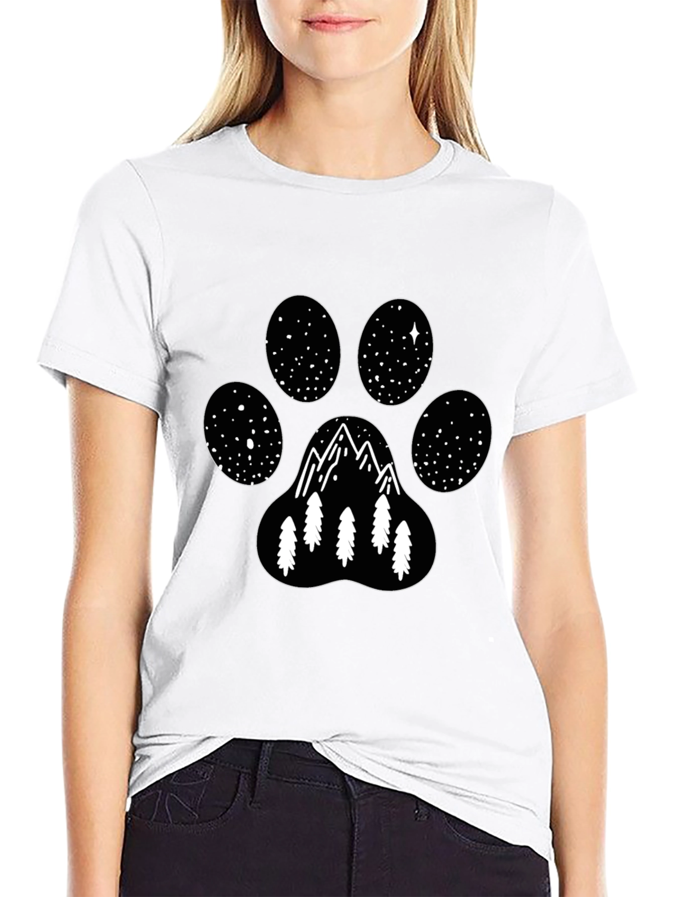Mountain Paw Print T-Shirt