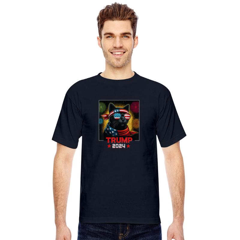 Fireworks Trump 2024 Black Cat