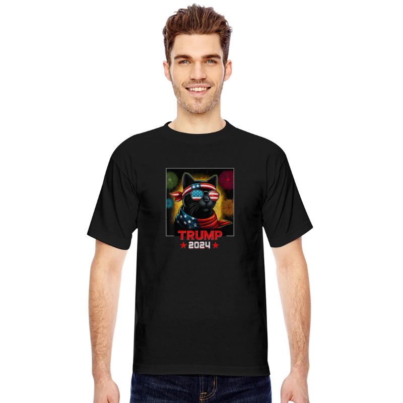 Fireworks Trump 2024 Black Cat