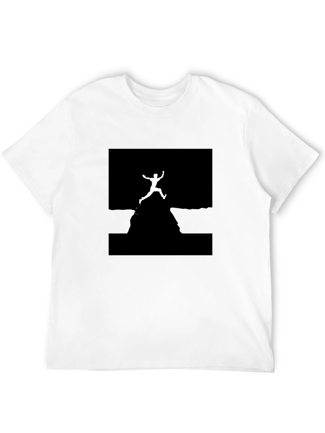 Cliff Jumper Graphic Tee - Black Cotton T-Shirt