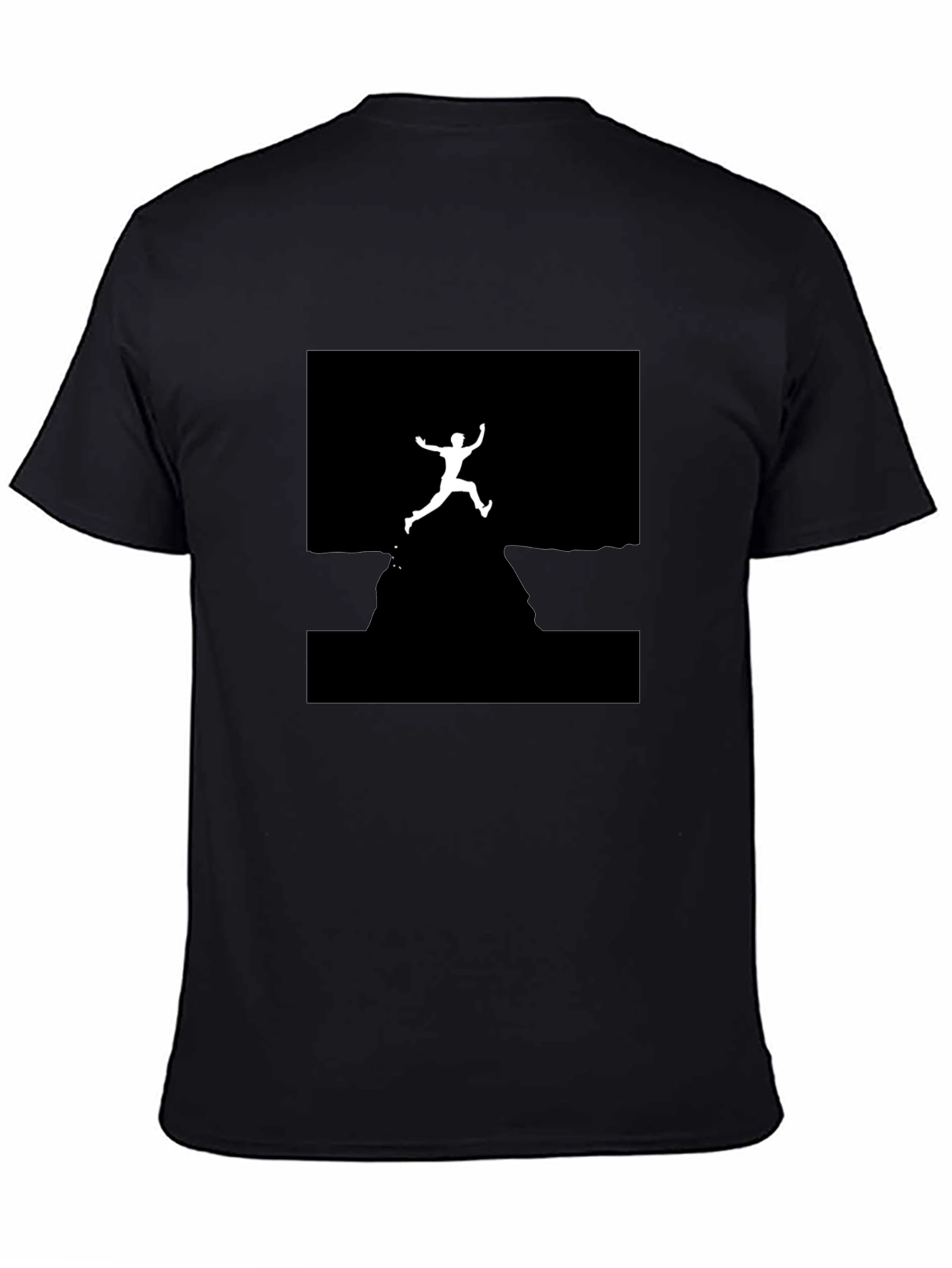 Cliff Jumper Graphic Tee - Black Cotton T-Shirt