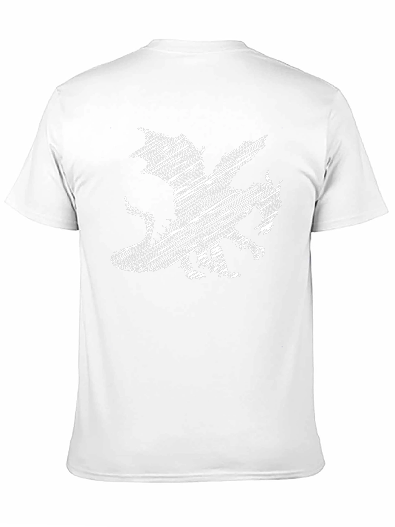 Dragon Sketch Graphic Black T-Shirt