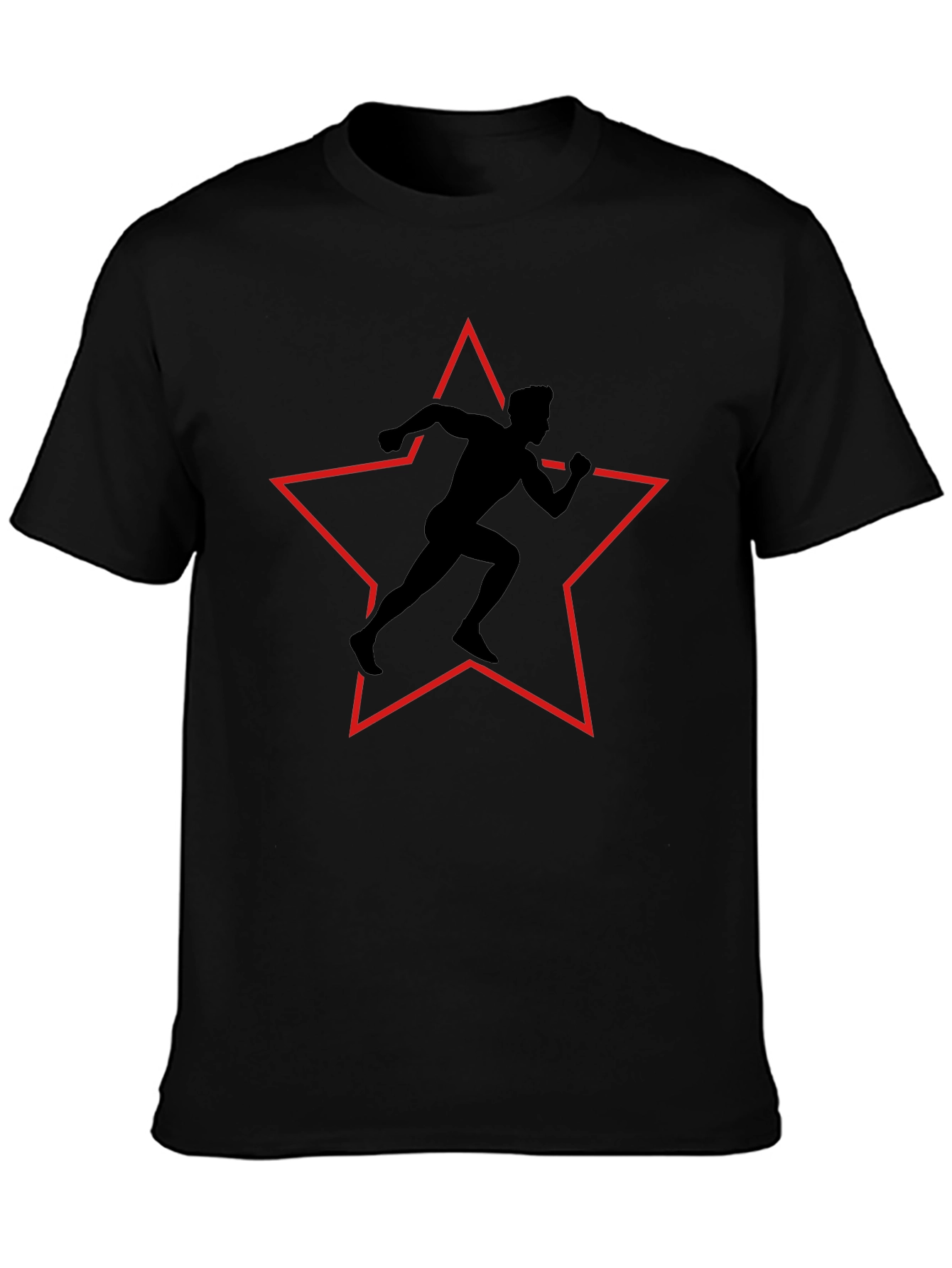Runner Silhouette Star Graphic Tee - Black