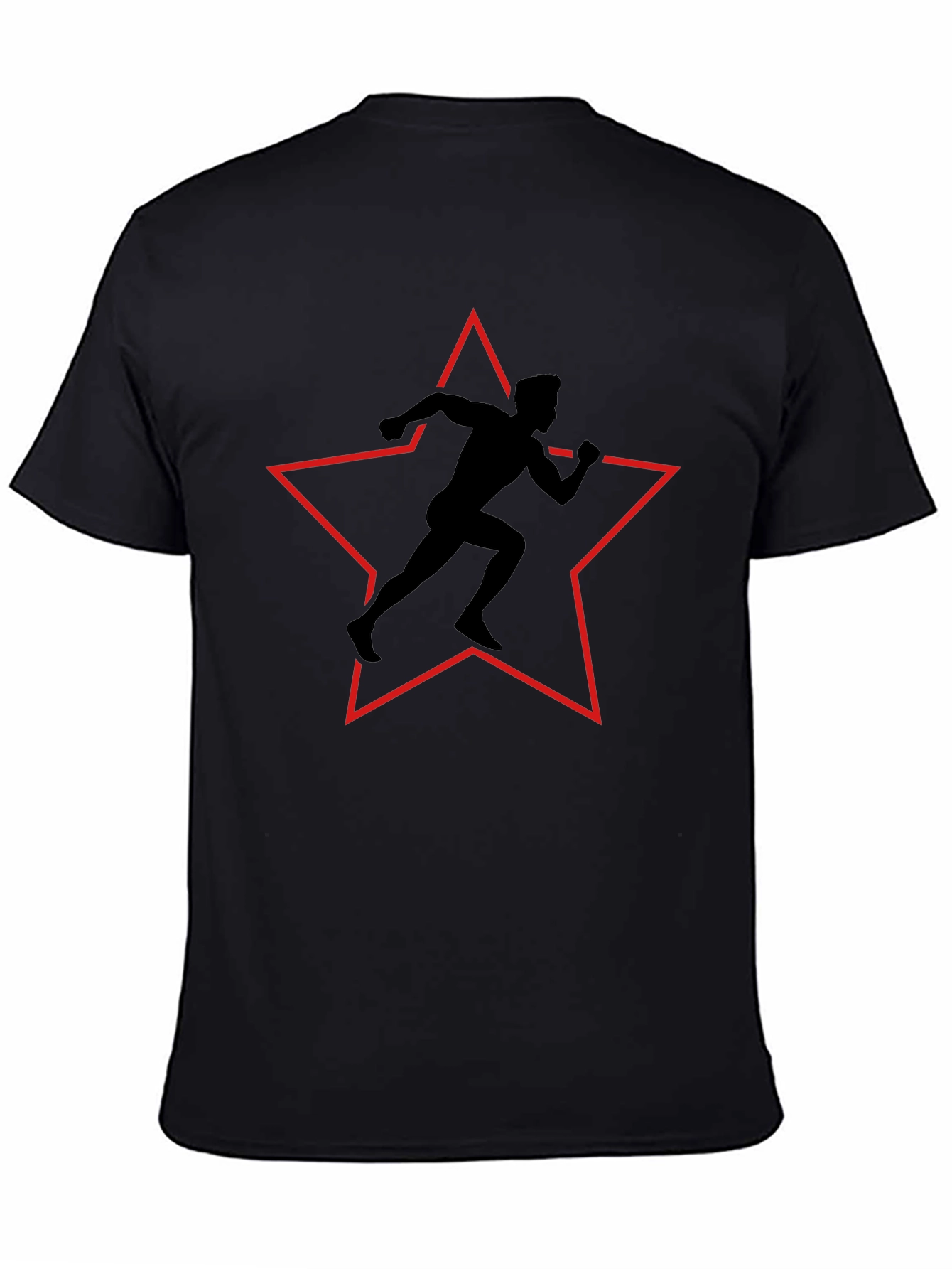 Runner Silhouette Star Graphic Tee - Black