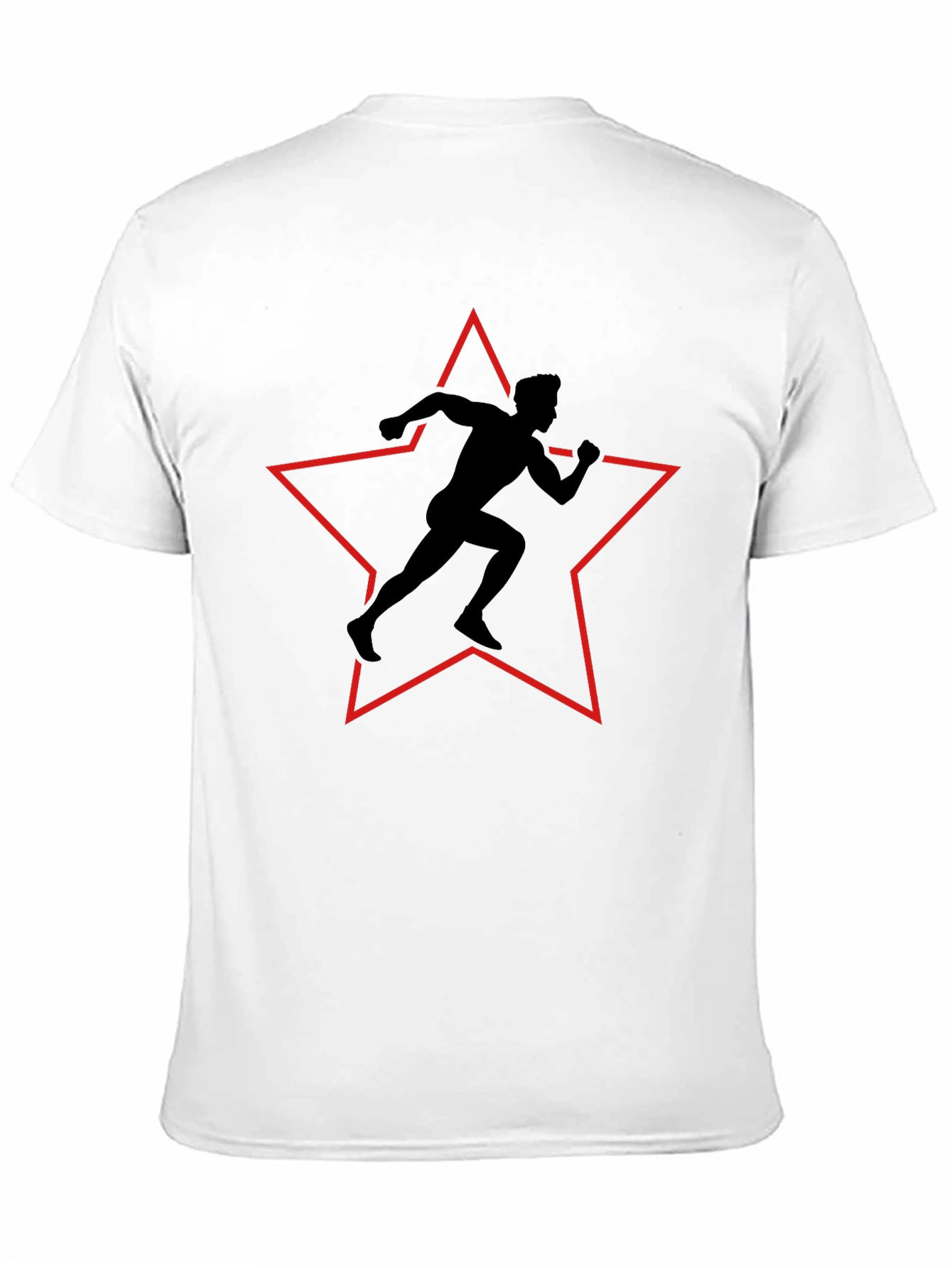 Runner Silhouette Star Graphic Tee - Black