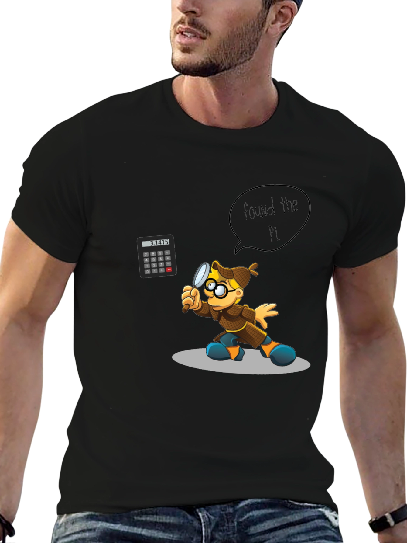 Found the Pi T-Shirt - Math Detective Design