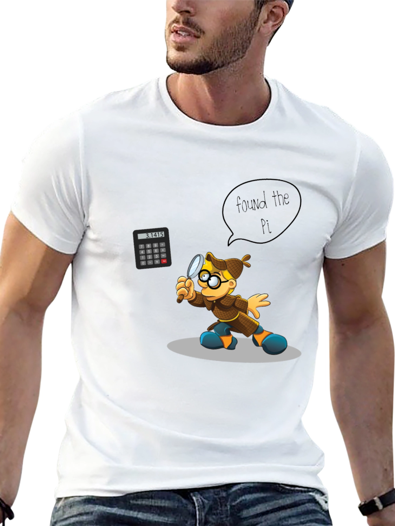 Found the Pi T-Shirt - Math Detective Design