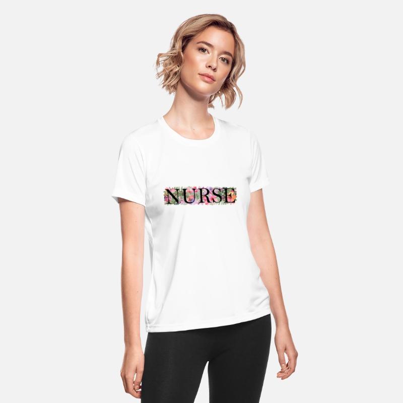 Floral Nurse, Embroidered Floral Nurse