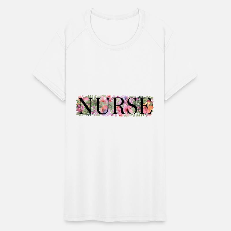 Floral Nurse, Embroidered Floral Nurse