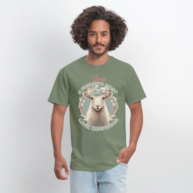 Flower Crown Sheep Funny Farm Animal Companion Quo