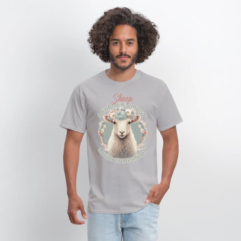 Flower Crown Sheep Funny Farm Animal Companion Quo