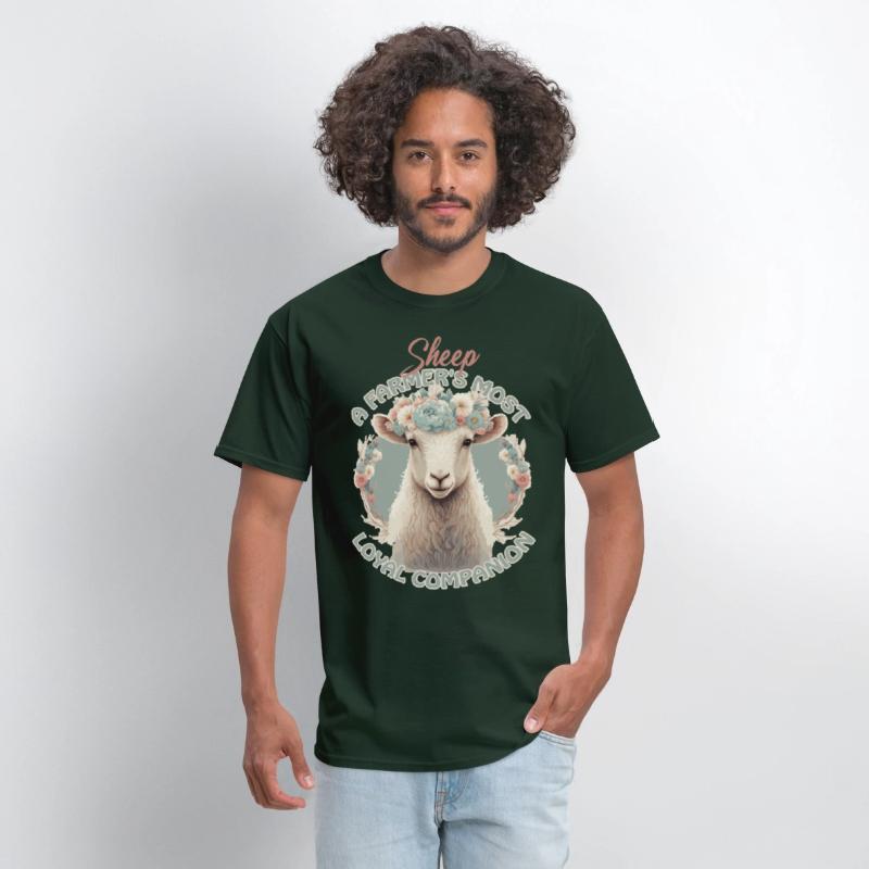 Flower Crown Sheep Funny Farm Animal Companion Quo
