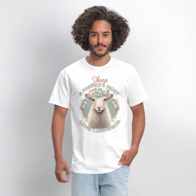 Flower Crown Sheep Funny Farm Animal Companion Quo