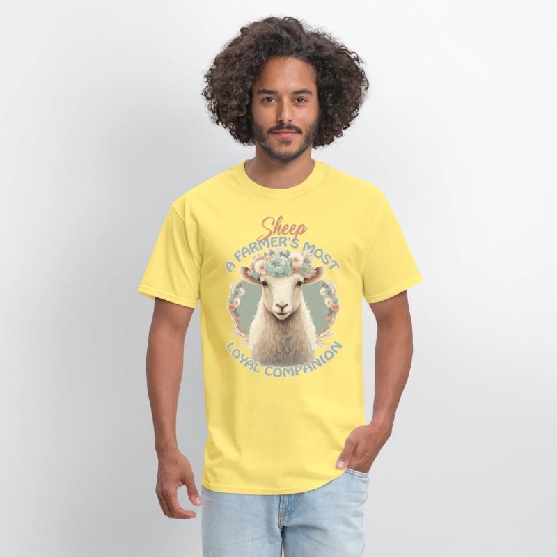 Flower Crown Sheep Funny Farm Animal Companion Quo