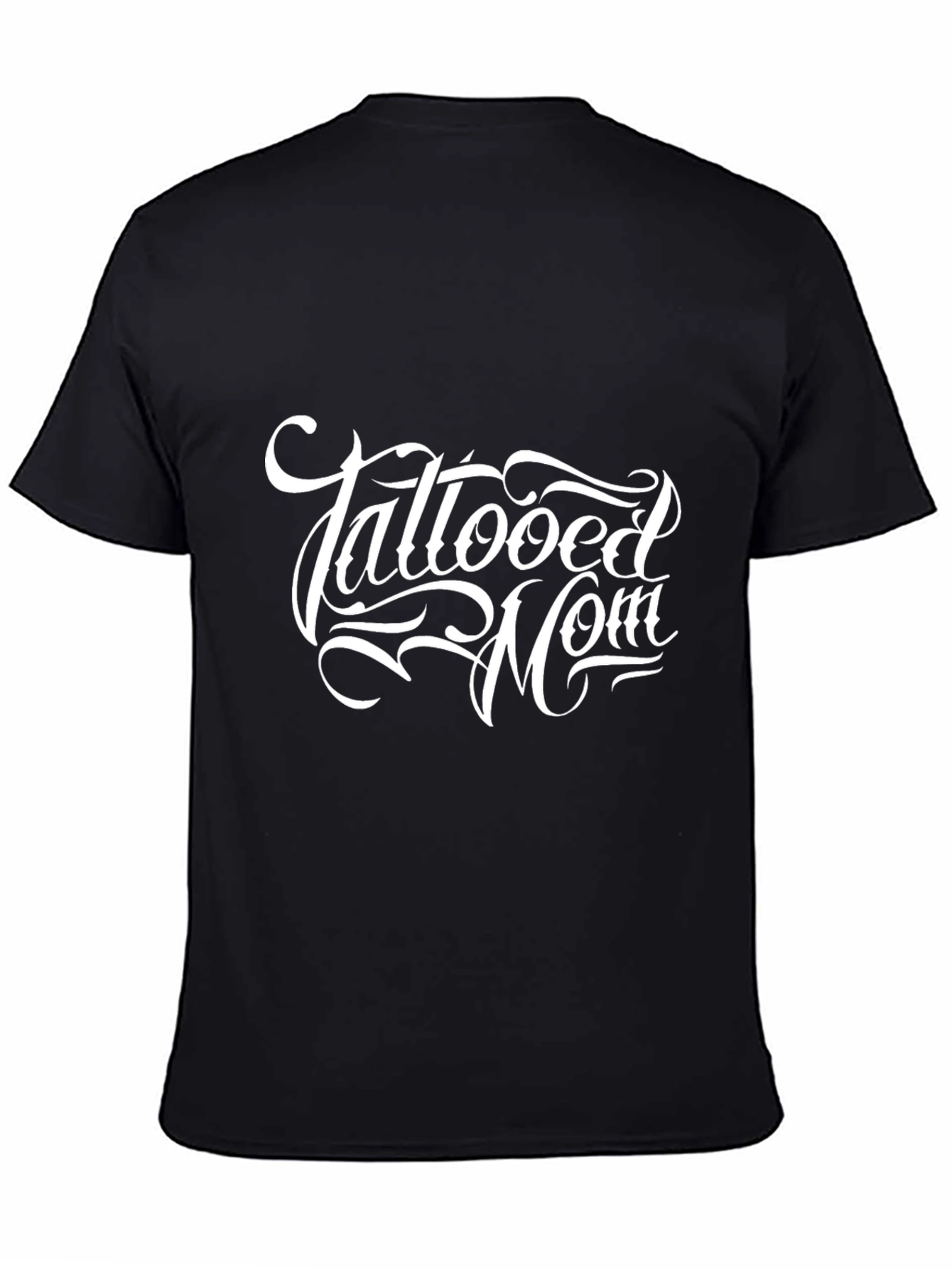 Tattooed Mom Graphic Black T-Shirt