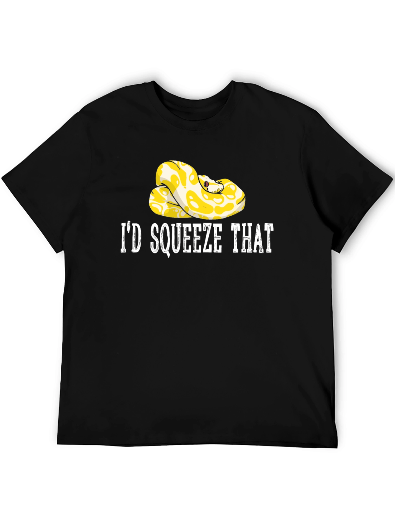 Id Squeeze That Snake Graphic Tee - Novelty T-Shirt