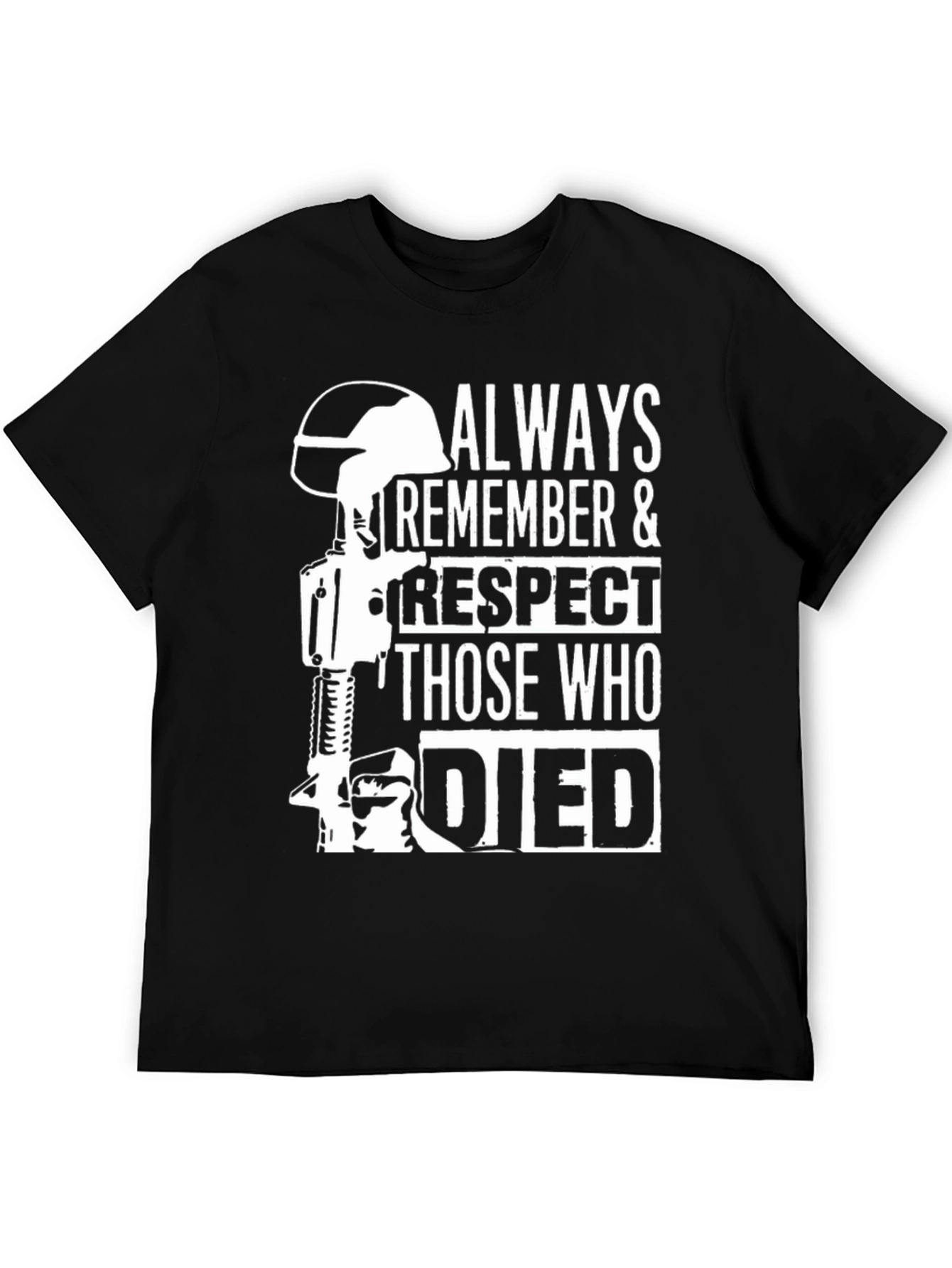 Always Remember T-Shirt - Mens Black Graphic Tee