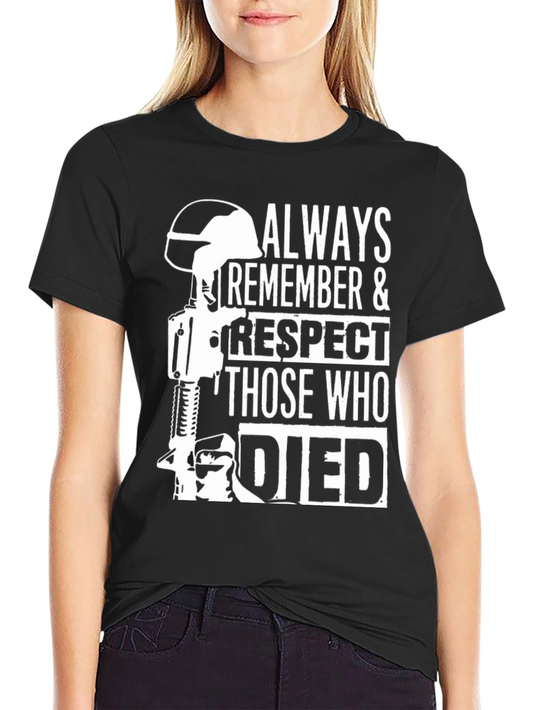 Always Remember T-Shirt - Mens Black Graphic Tee