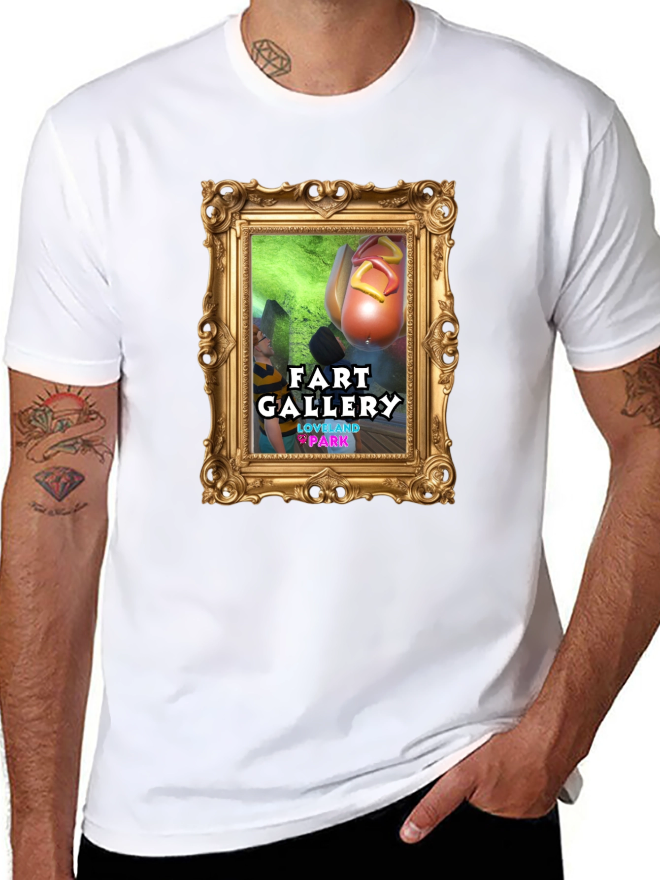 Fart Gallery Love and Plank Graphic T-Shirt