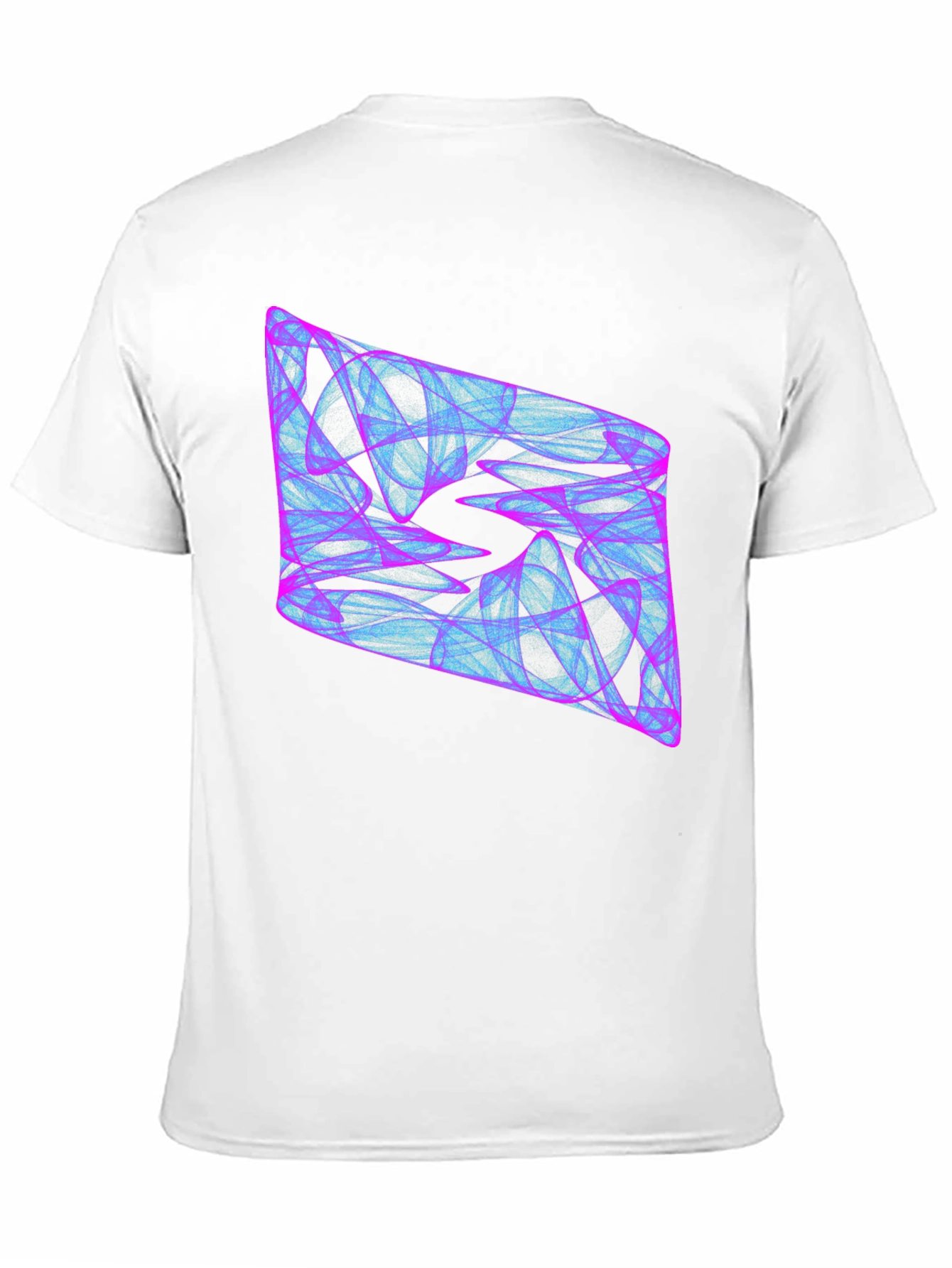Abstract Geometric Graphic Print Black T-Shirt