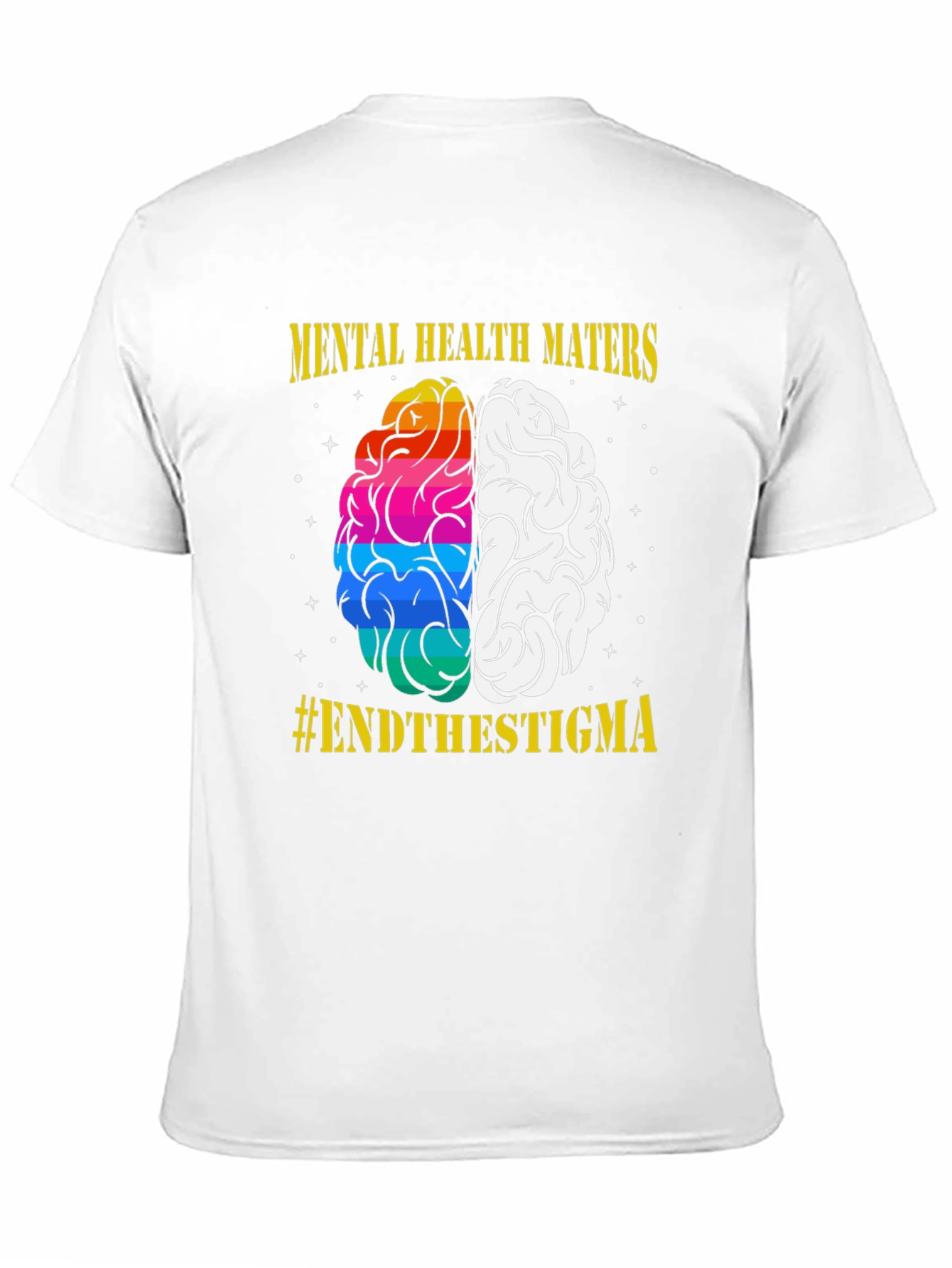 Mental Health Matters T-Shirt #EndTheStigma Brain Tee