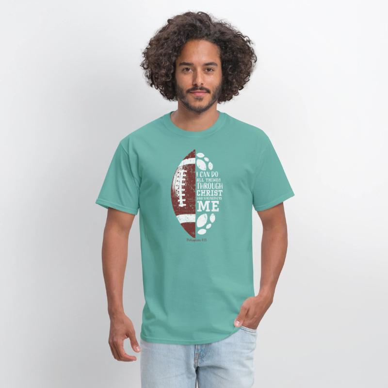Football Teen Boys Kids Men Religious Verse