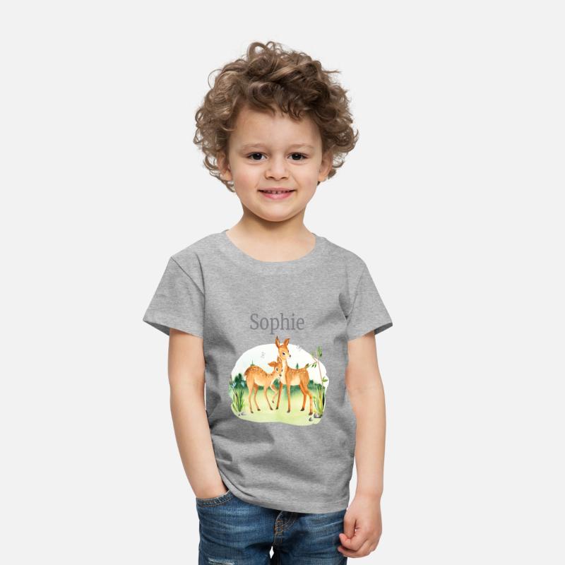 Forest Animal Deer Flowers Name Sophie