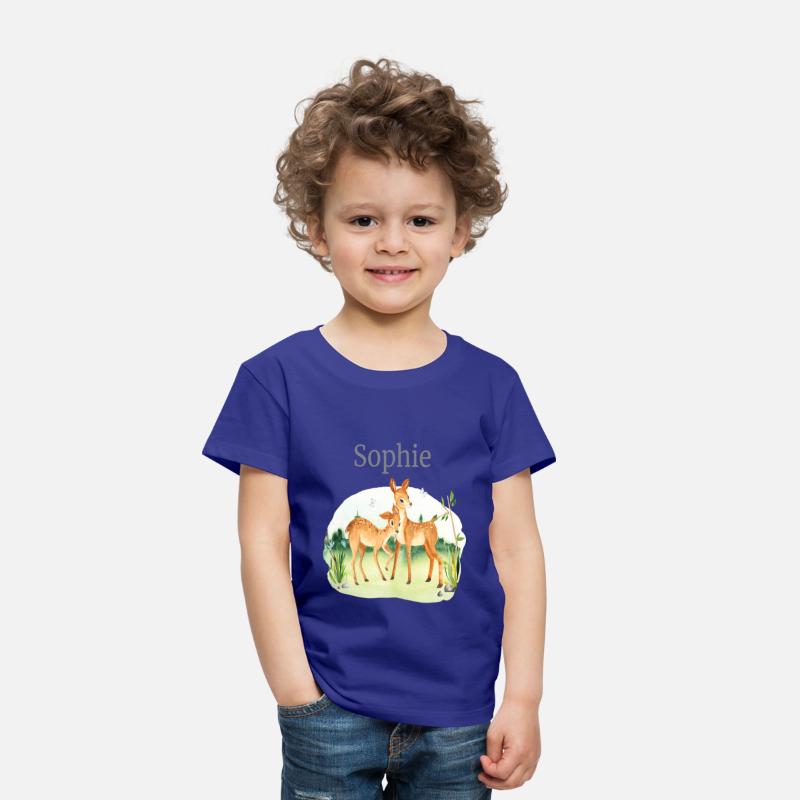 Forest Animal Deer Flowers Name Sophie
