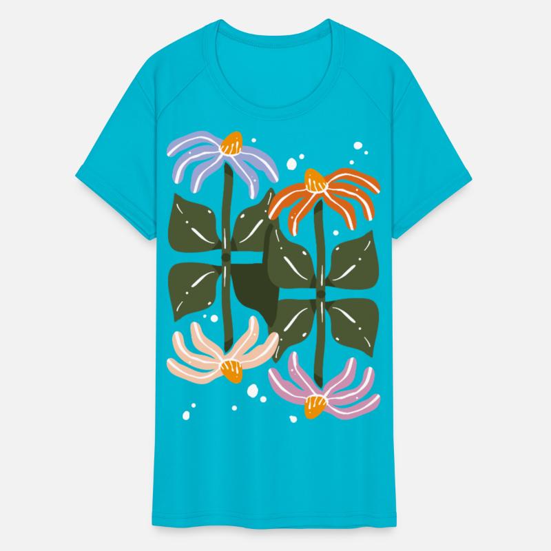 Four Blooms – Abstract Garden Tile
