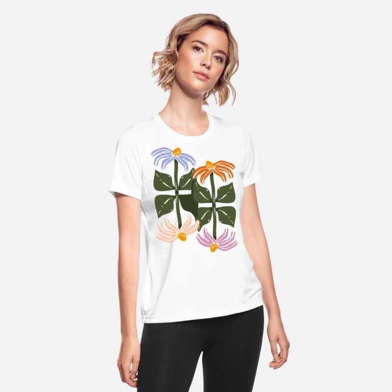 Four Blooms – Abstract Garden Tile