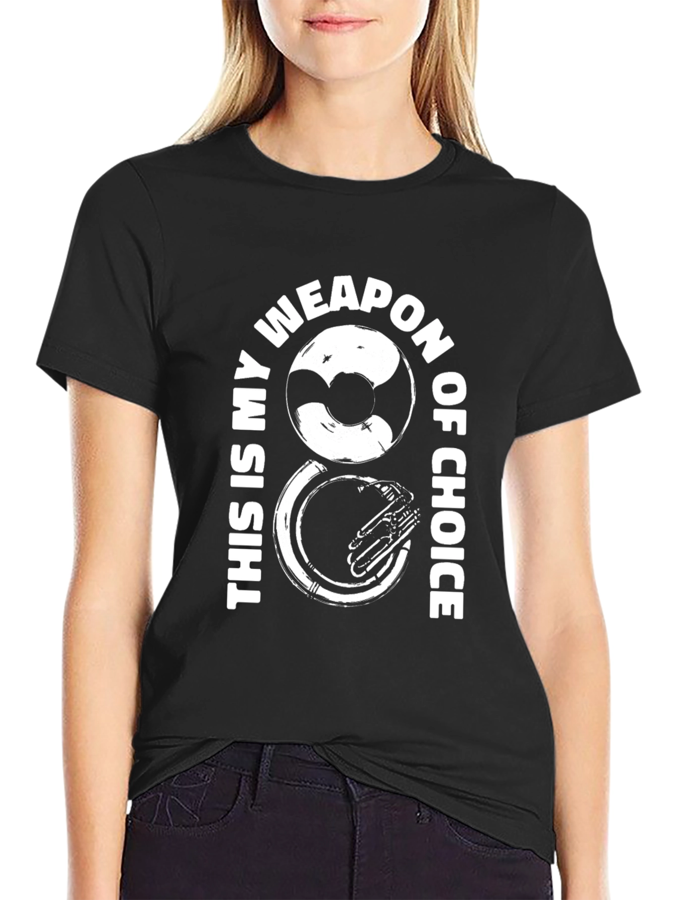 Tuba Weapon of Choice Graphic Tee