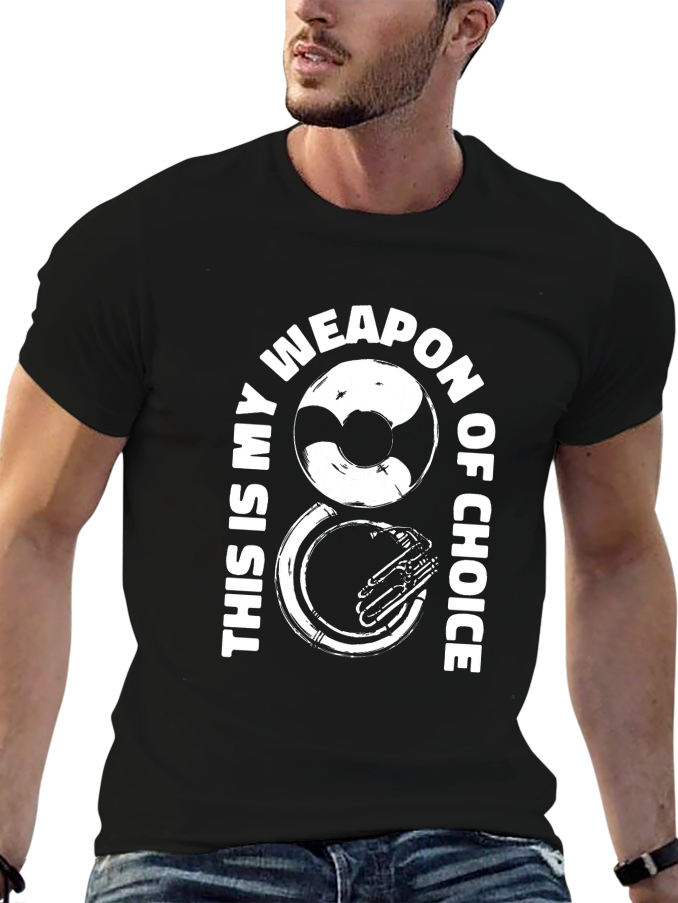 Tuba Weapon of Choice Graphic Tee