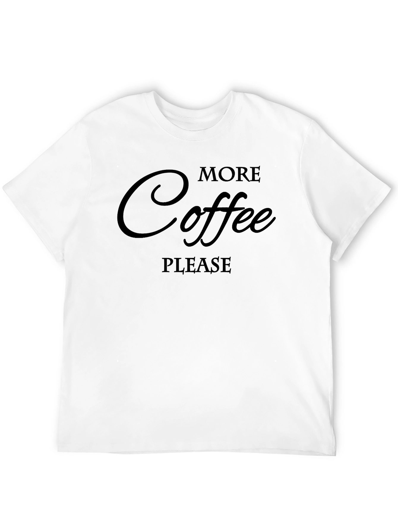 More Coffee Please Black Graphic Tee