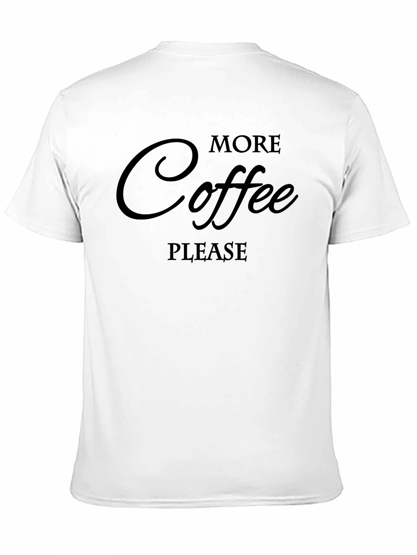 More Coffee Please Black Graphic Tee