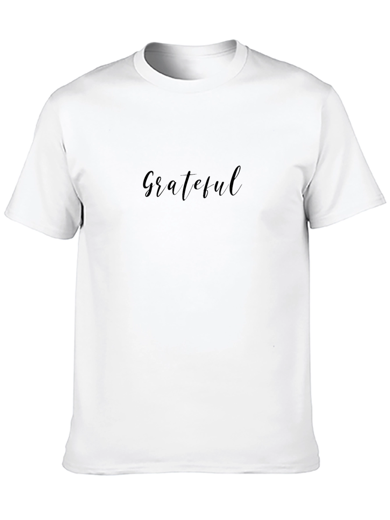 Grateful Black T-Shirt Stylish Casual Wear