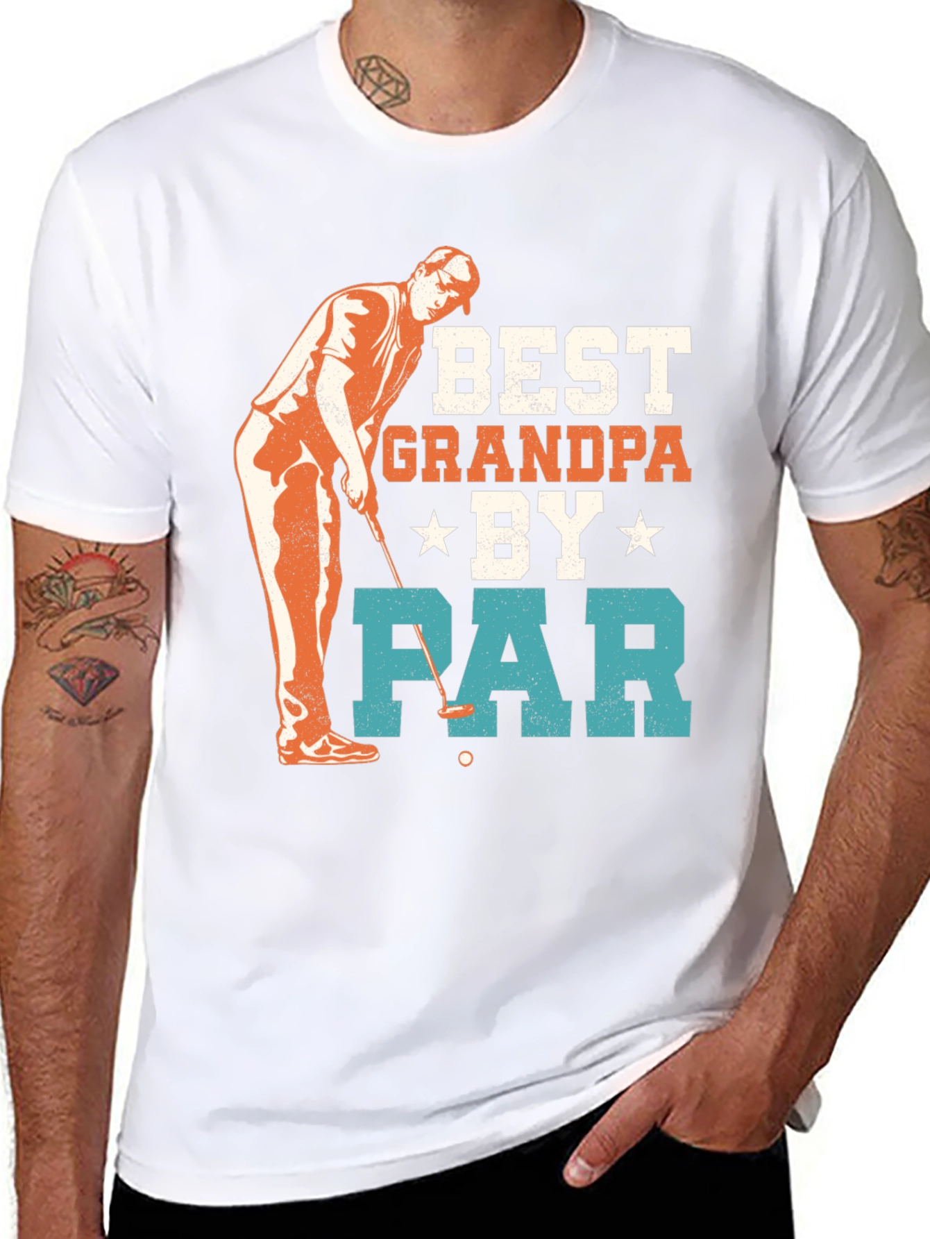 Best Grandpa By Par Golf T-Shirt