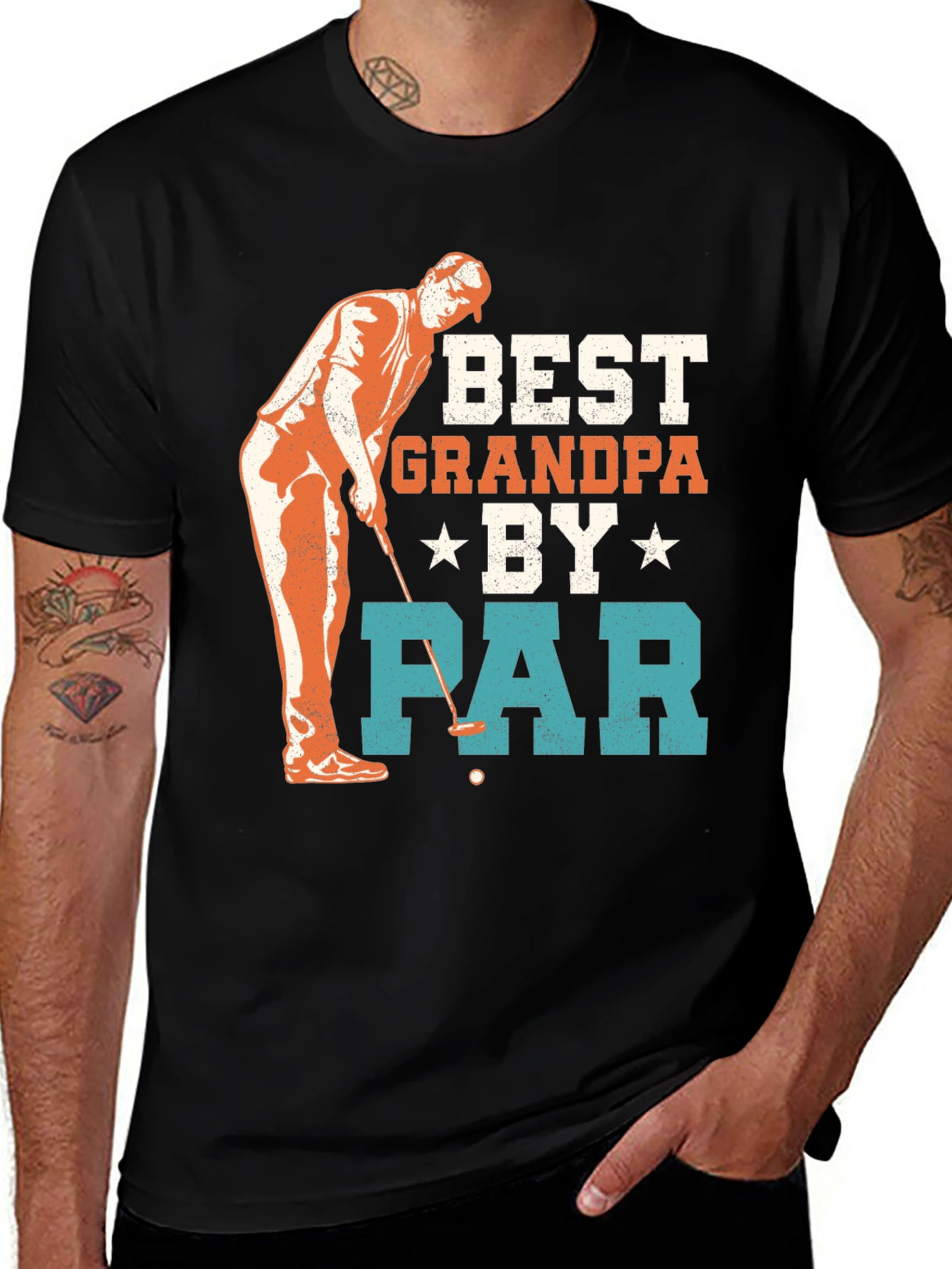 Best Grandpa By Par Golf T-Shirt