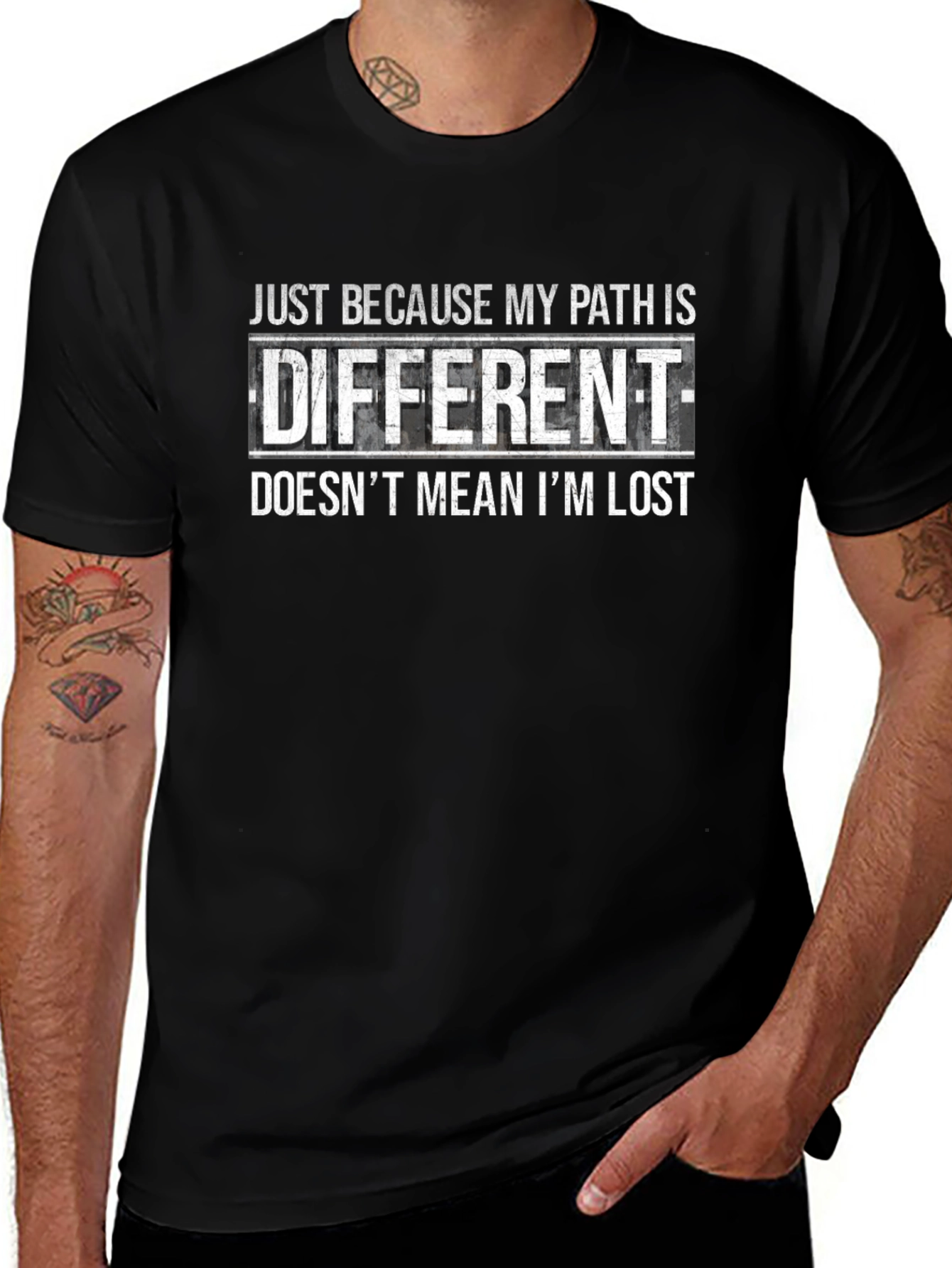 Different Path T-Shirt - Inspirational Graphic Tee